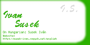 ivan susek business card